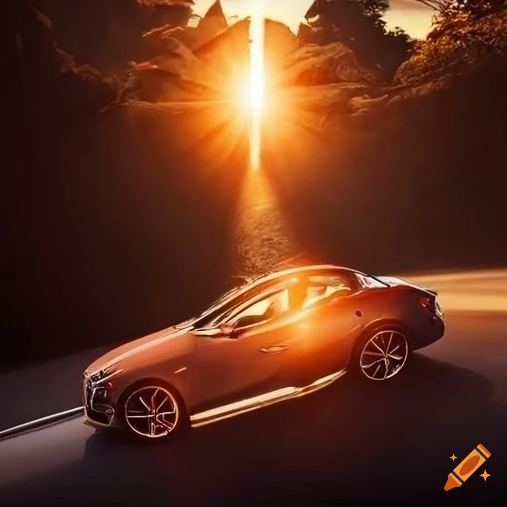 Humorous depiction of sunlight damaging leather seats in a mercedes on