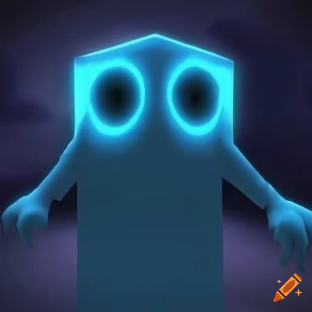 Blue entity from roblox doors named illusion on Craiyon