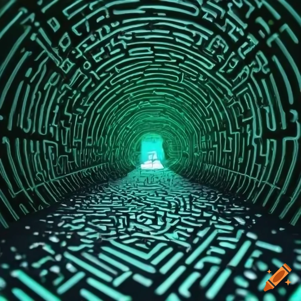 Green glass maze