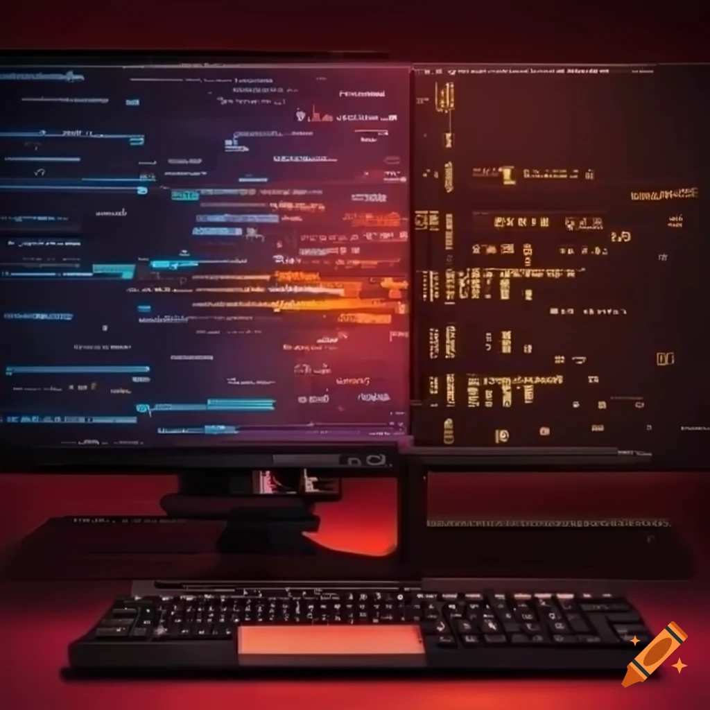 Ml programmer desktop setup on Craiyon