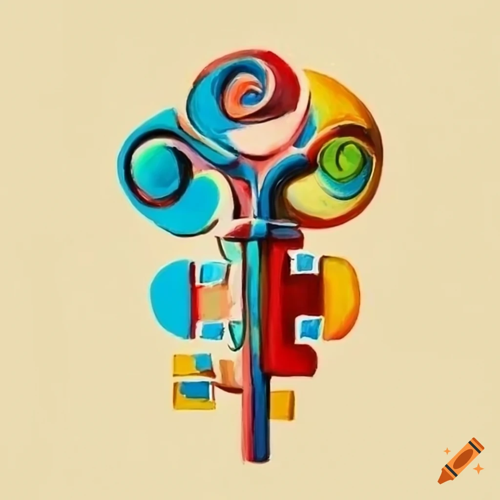 Key in the style of Picasso