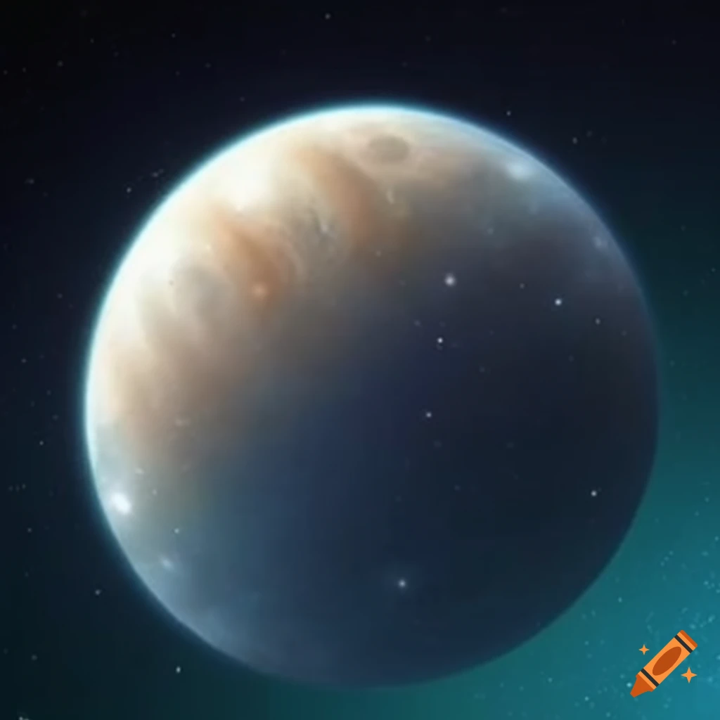 Voyager 2's view of jupiter's icy moon europa on Craiyon