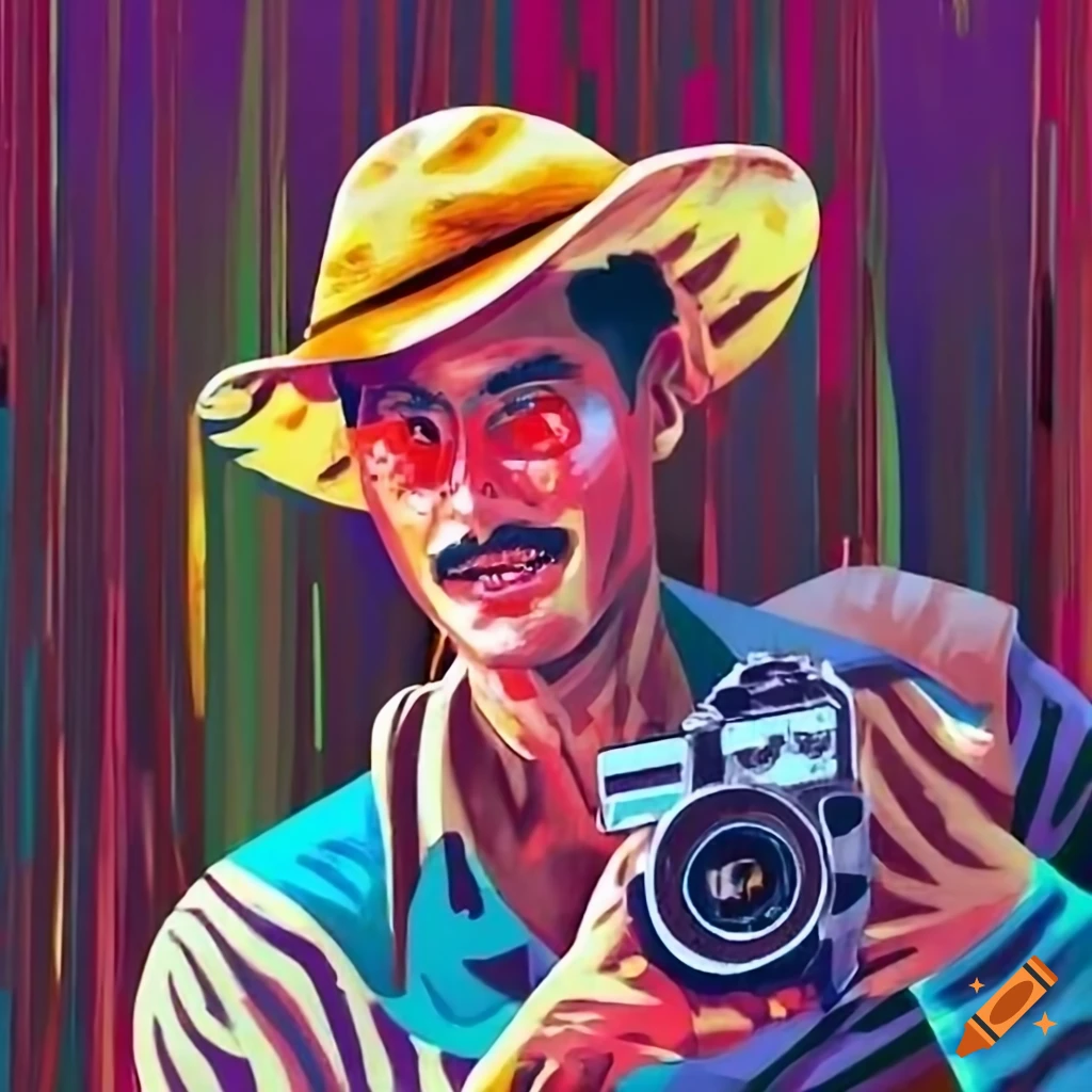 Sean Flynn in Saigon marketplace during the Vietnam War