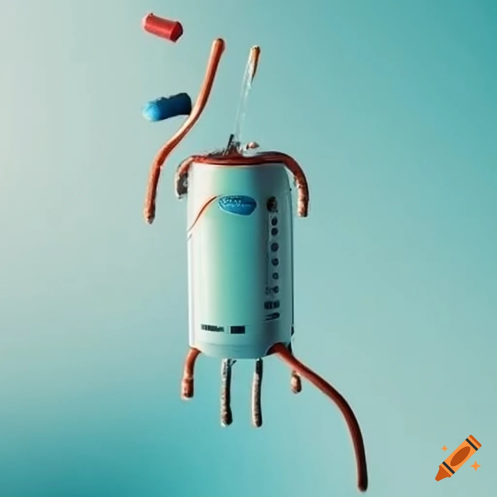 Limescale buildup on water heater electric resistance on Craiyon