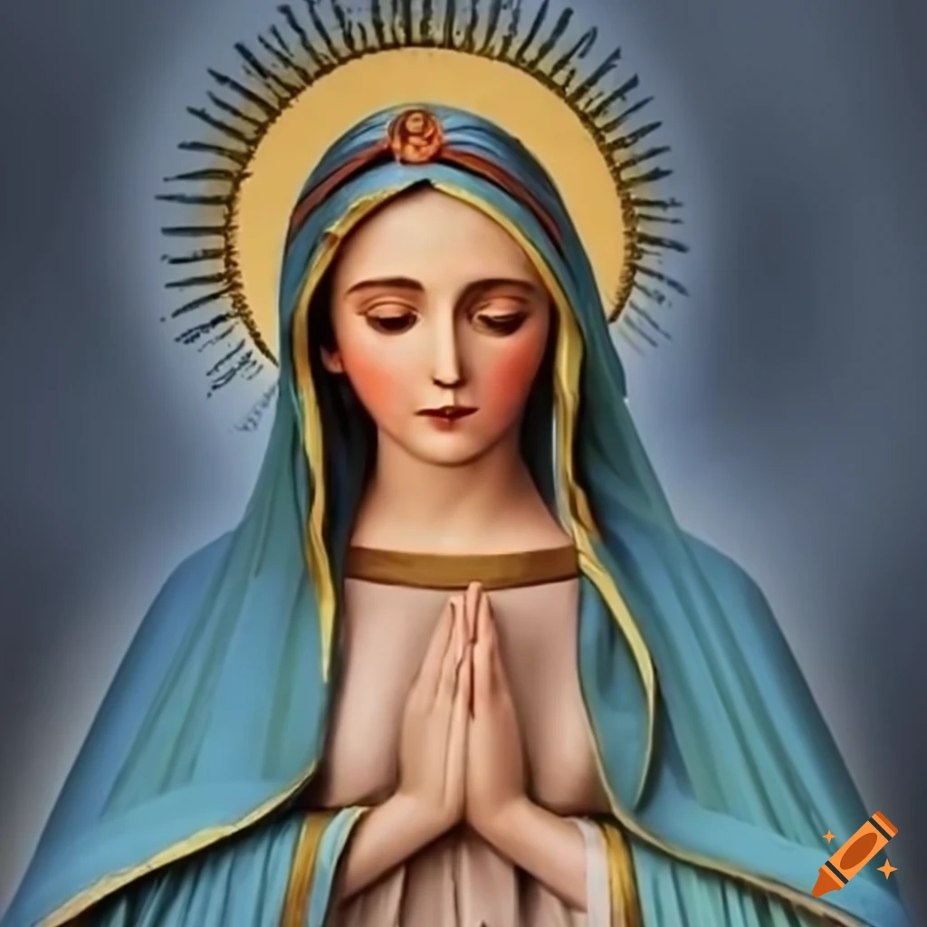 Mother mary on Craiyon