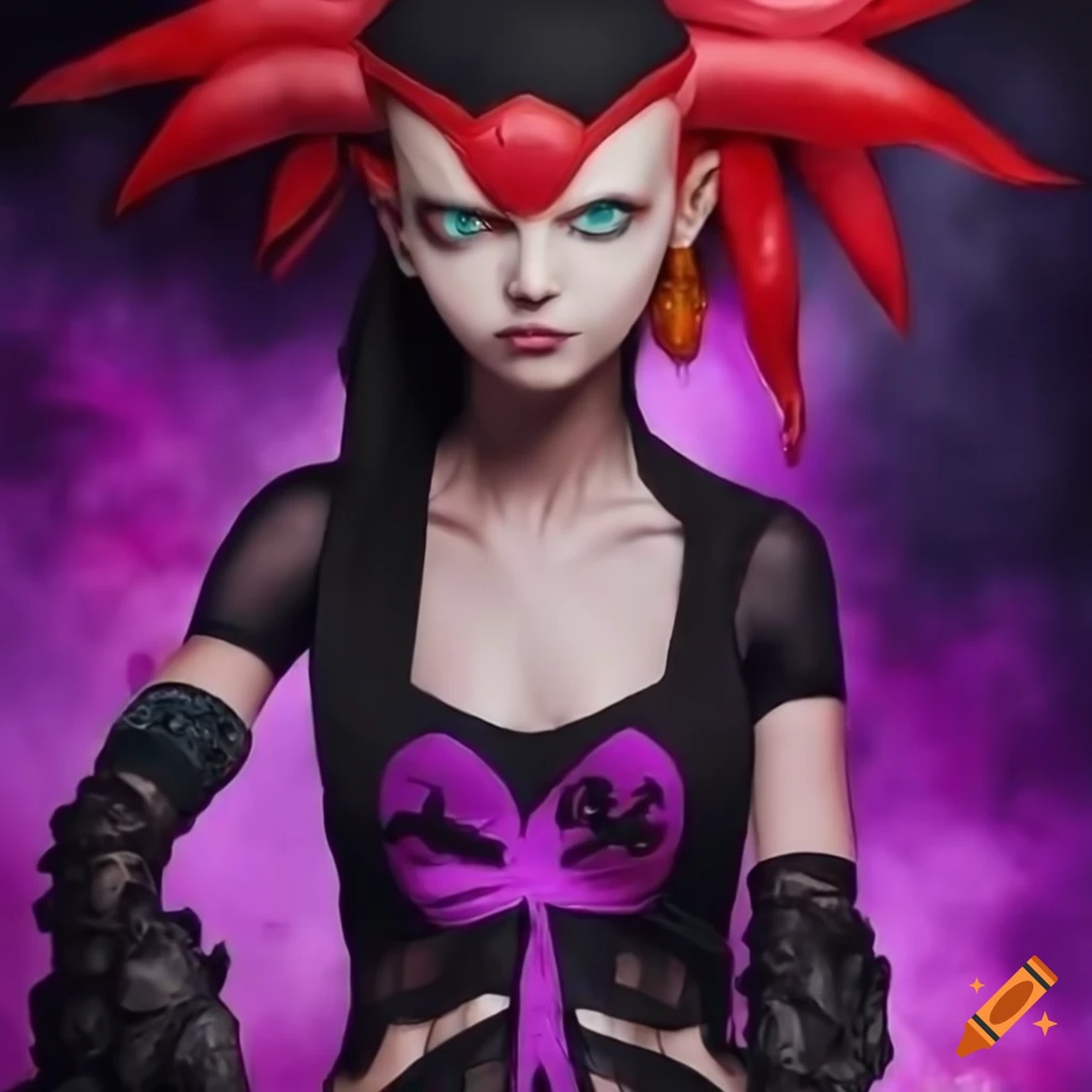 Realistic Cosplay Of Flannery From Pokemon As A Powerful Sinister Goddess On Craiyon 1039