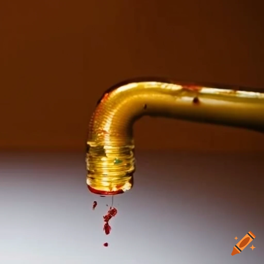 Limescale build-up on pipes