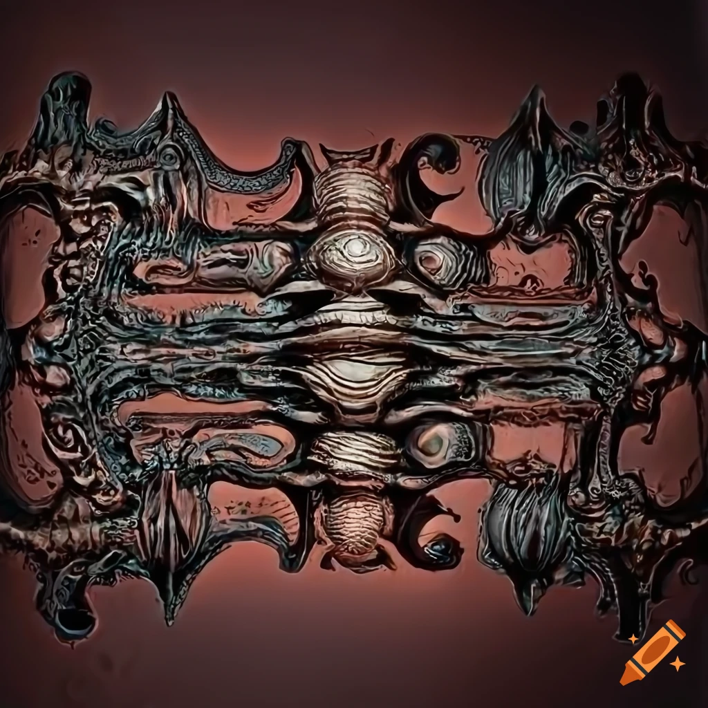 Collection of H.R. Giger style blog divider horizontal lines