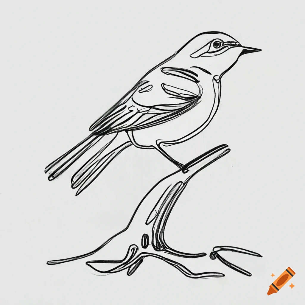 Bird at tree branch stock vector. Illustration of garden - 149727128