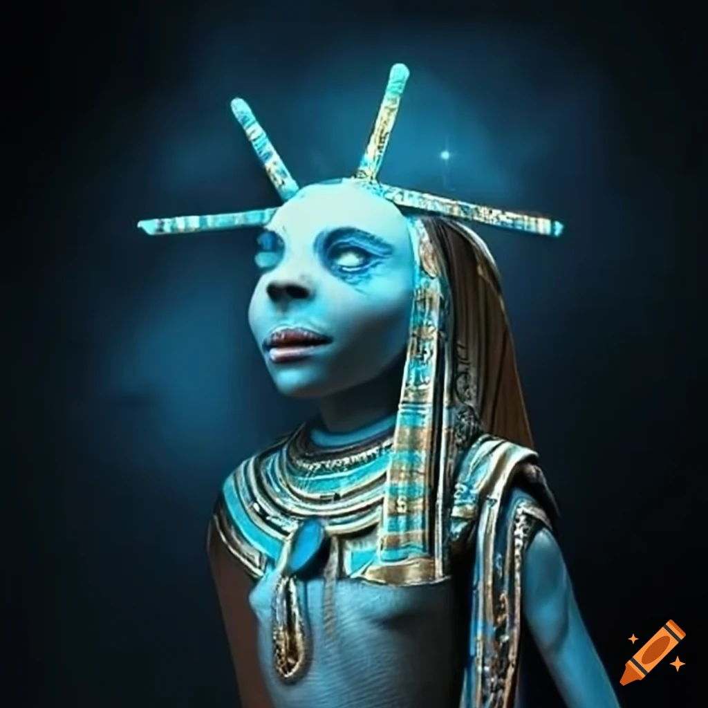 Egyptian man's star in a Tim Burton style
