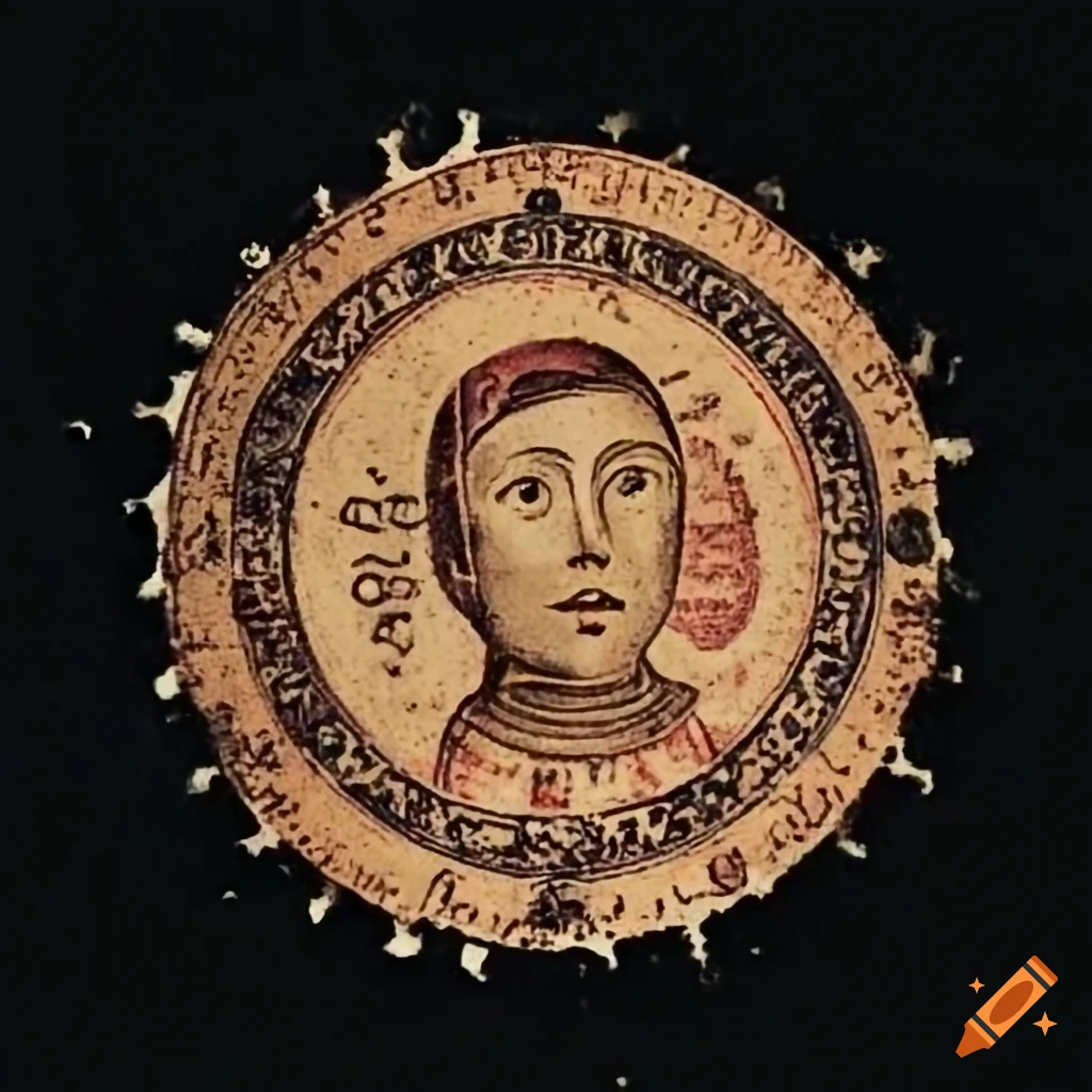Medieval postage stamp
