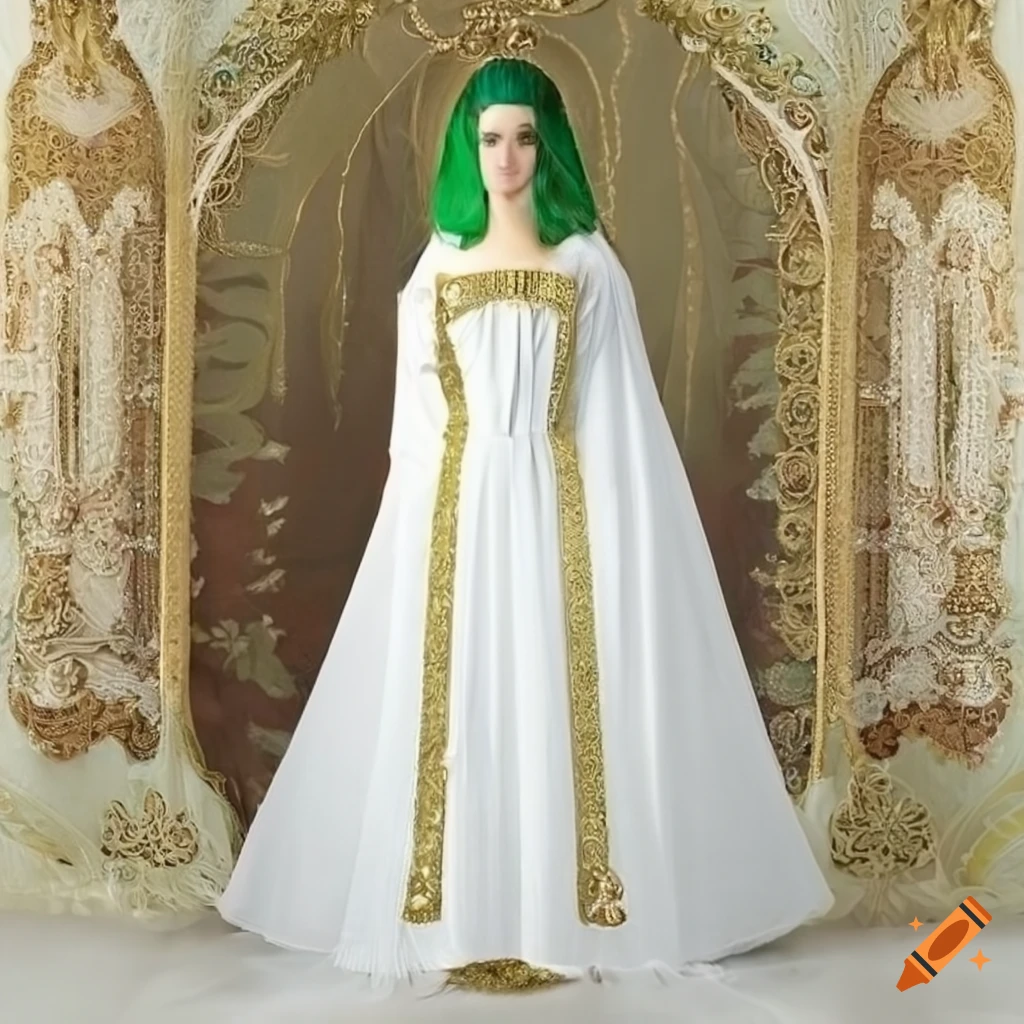 slim fit dress slacks Unique Gold Celestial Medieval Wedding Dress Annora Size 20W / Gold