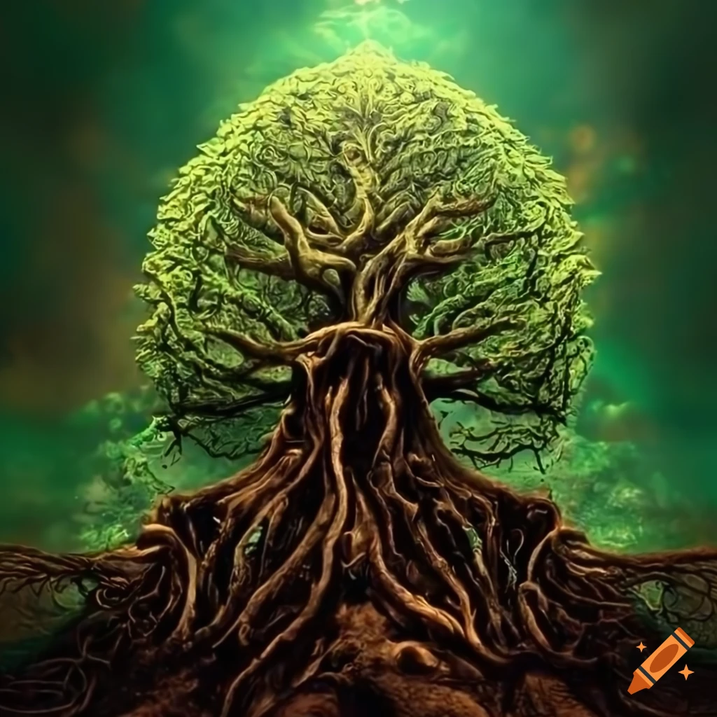 Yggdrasil tree on Craiyon