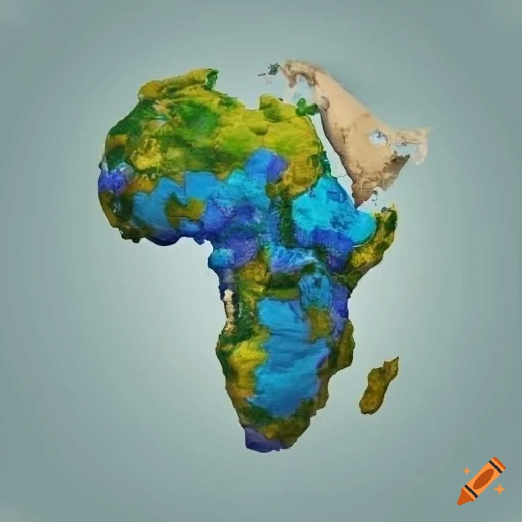 Seven continents represented by the number 7