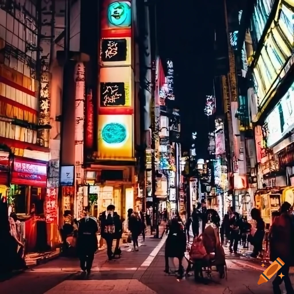 tokyo-streets-at-night-on-craiyon