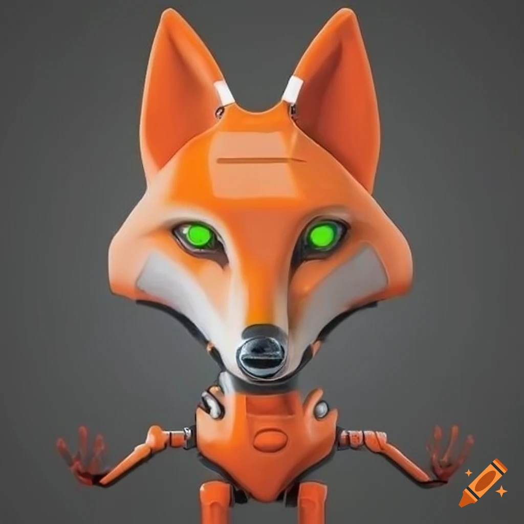 Orange fox robot with big ears on Craiyon Orange fox robot with big ears on Craiyon