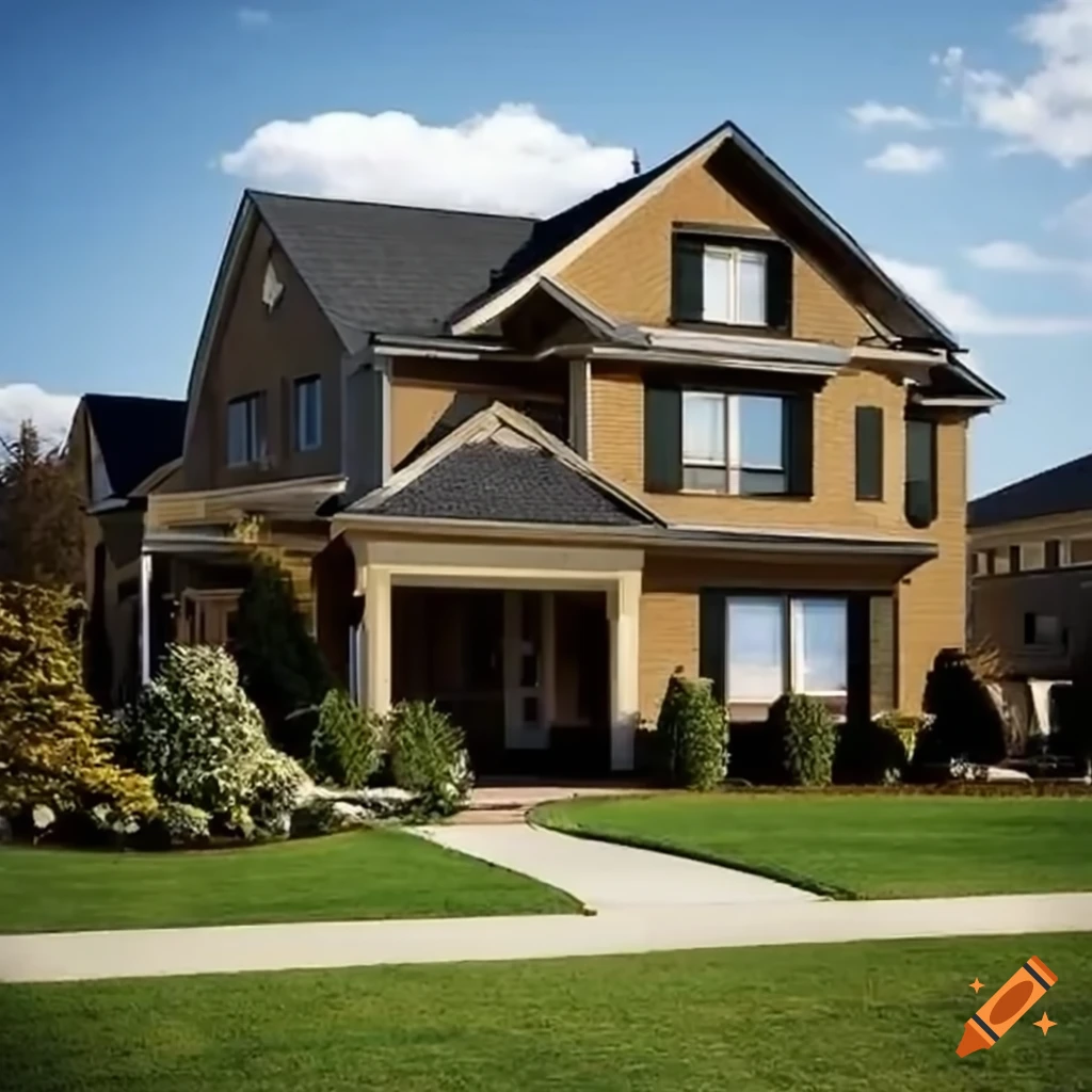 Architectural design of a modern house