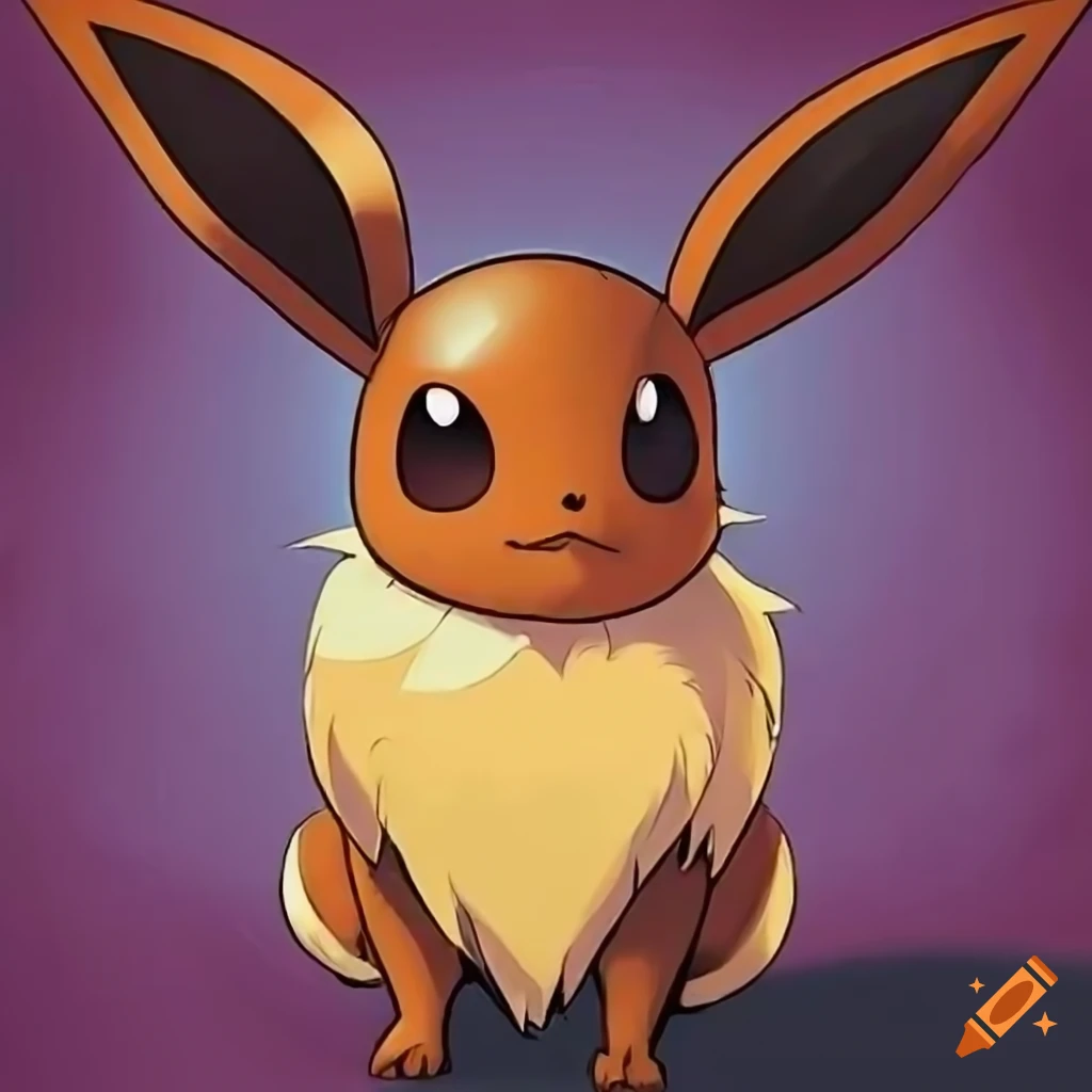 High detail comic book style art of eevee the pokémon on Craiyon
