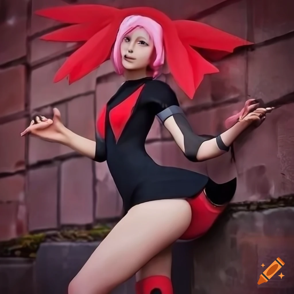 Realistic Cosplay Of Flannery From Pokemon As A Powerful Sinister Goddess On Craiyon 2727