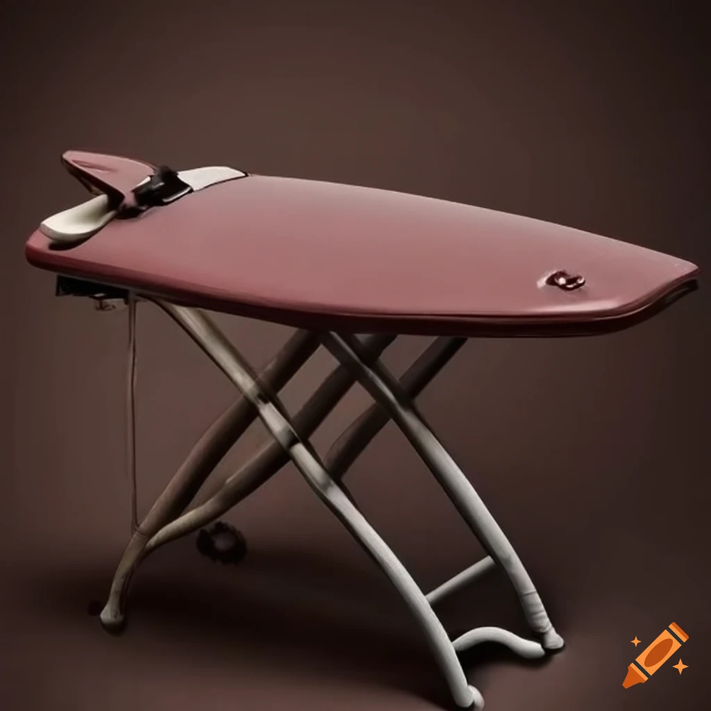 Dark brown ironing board