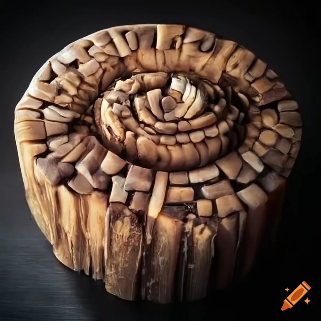 Rustic mosaic-textured soap with attached loofah