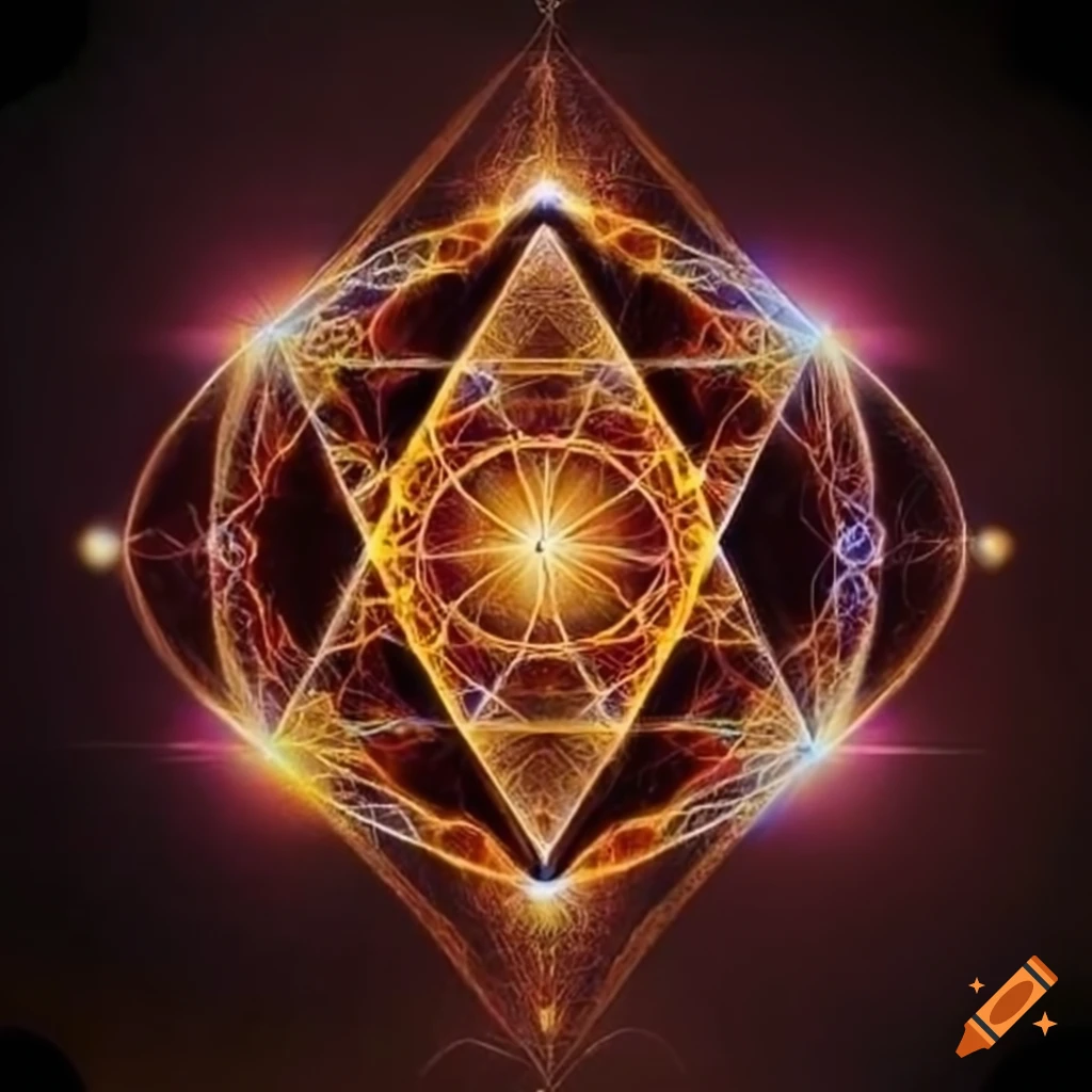 Sacred geometry pattern on Craiyon