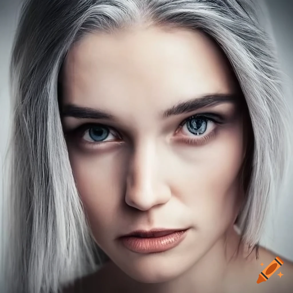 Attractive Young Woman With Black And Grey Hair On Craiyon coloring-book-pages-coloring-sheets-pin-up-cartoons-adult-colouring