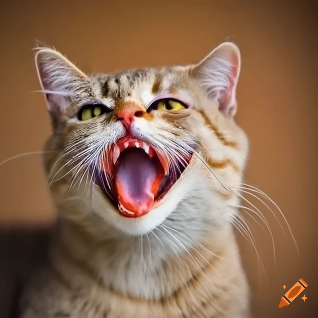 Happy cat on Craiyon