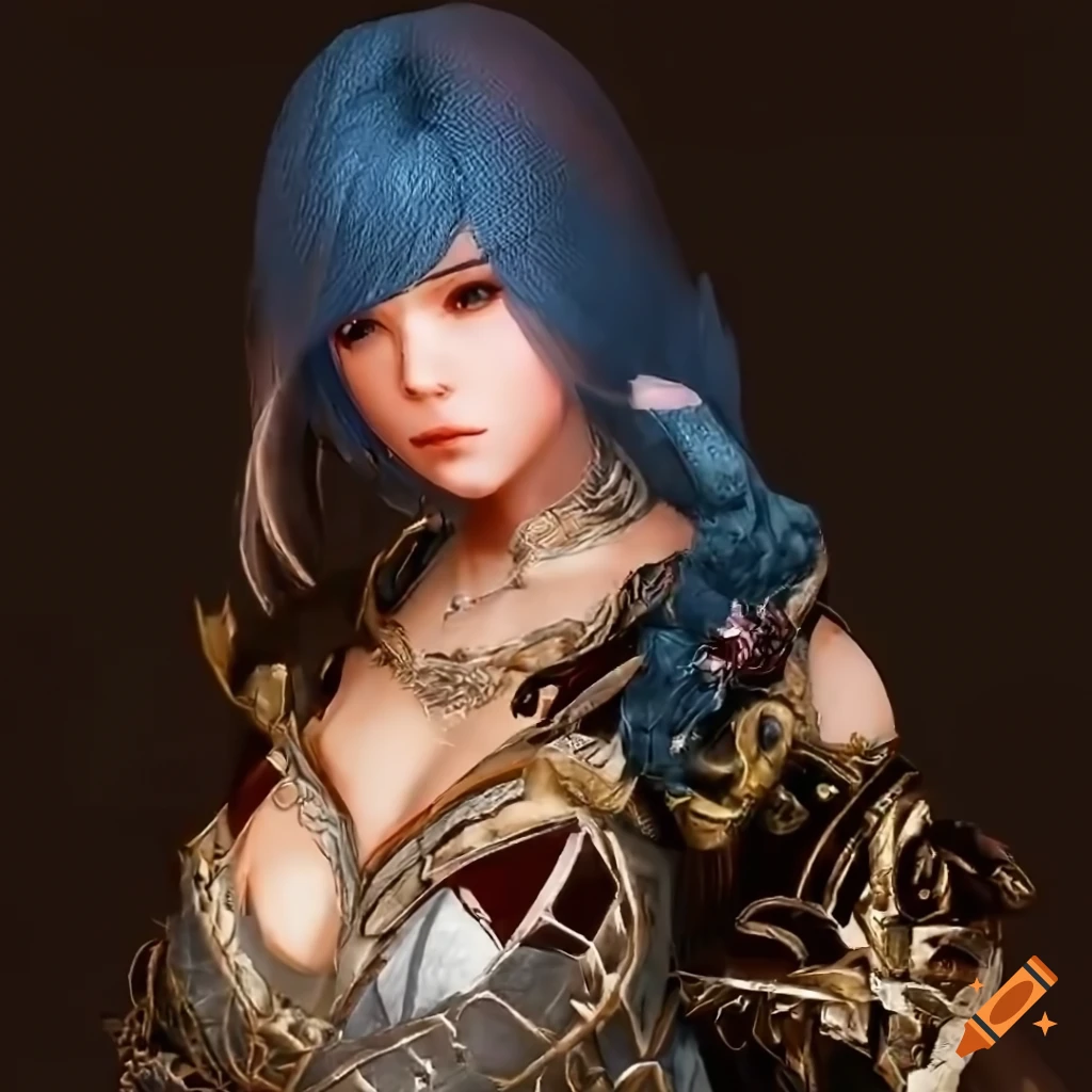 Black desert online mystic character on Craiyon