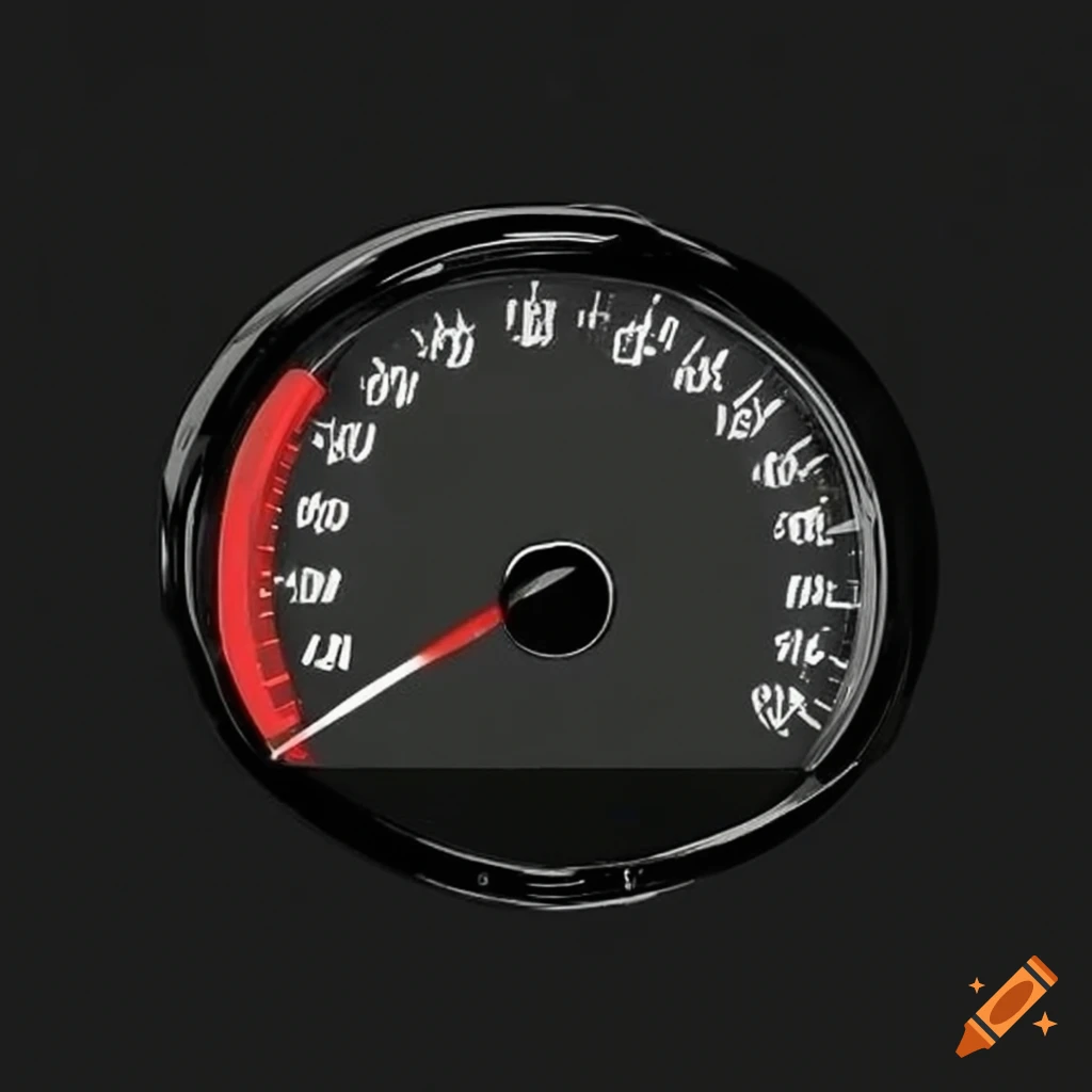 Car speedometer and clock on Craiyon