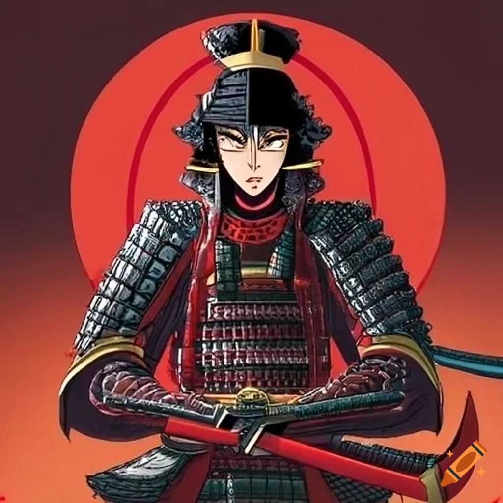 Divine samurai warrior on Craiyon