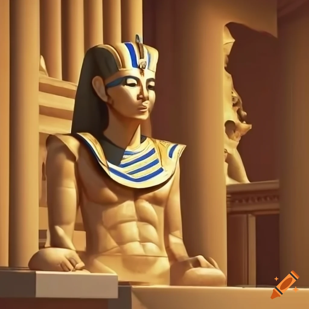 Pharaoh addressing people from a balcony