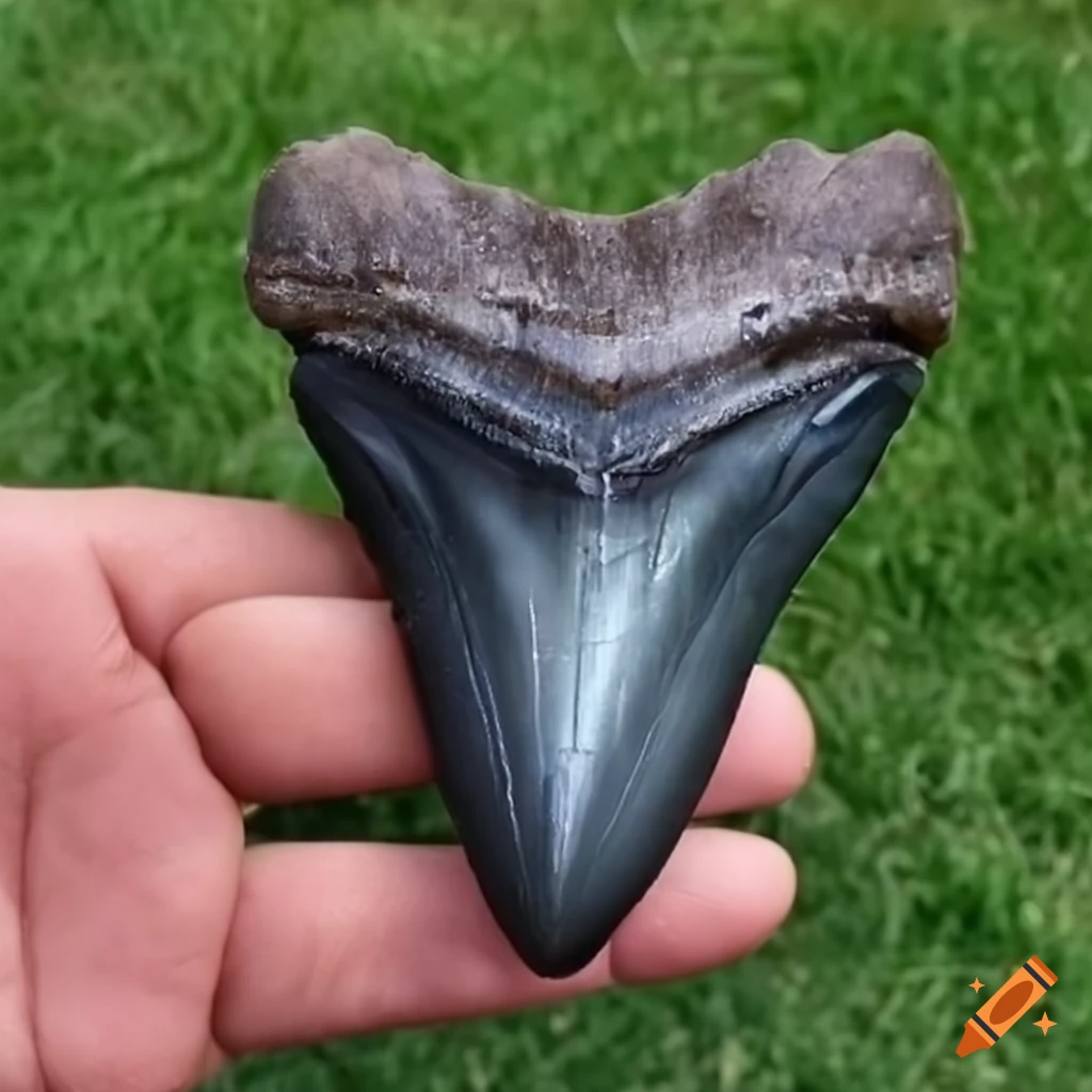 Tooth Retuch Peace River Megalodon shark tooth on Craiyon