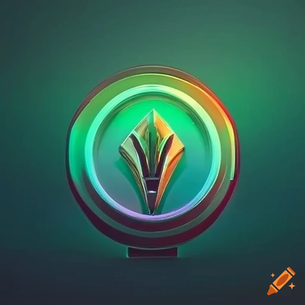 Bold and stylized titan emblem with eco-elements emphasizing environmental strength