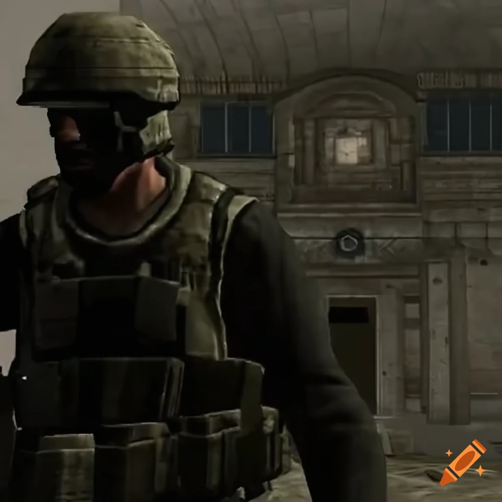 Counter Terrorists fighting terrorists in a 1998 game mod with outdated visuals
