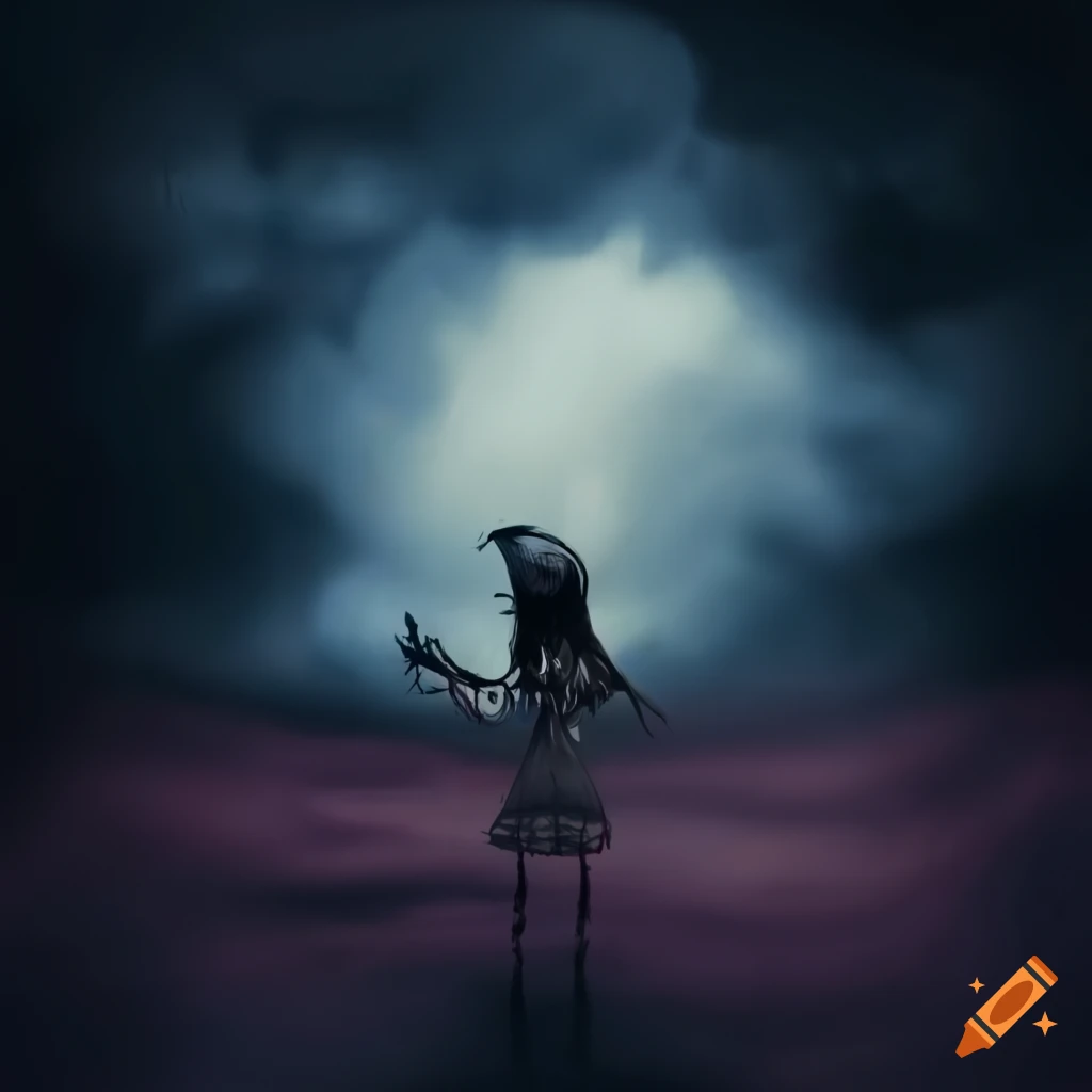 Clouds in the style of Tim Burton