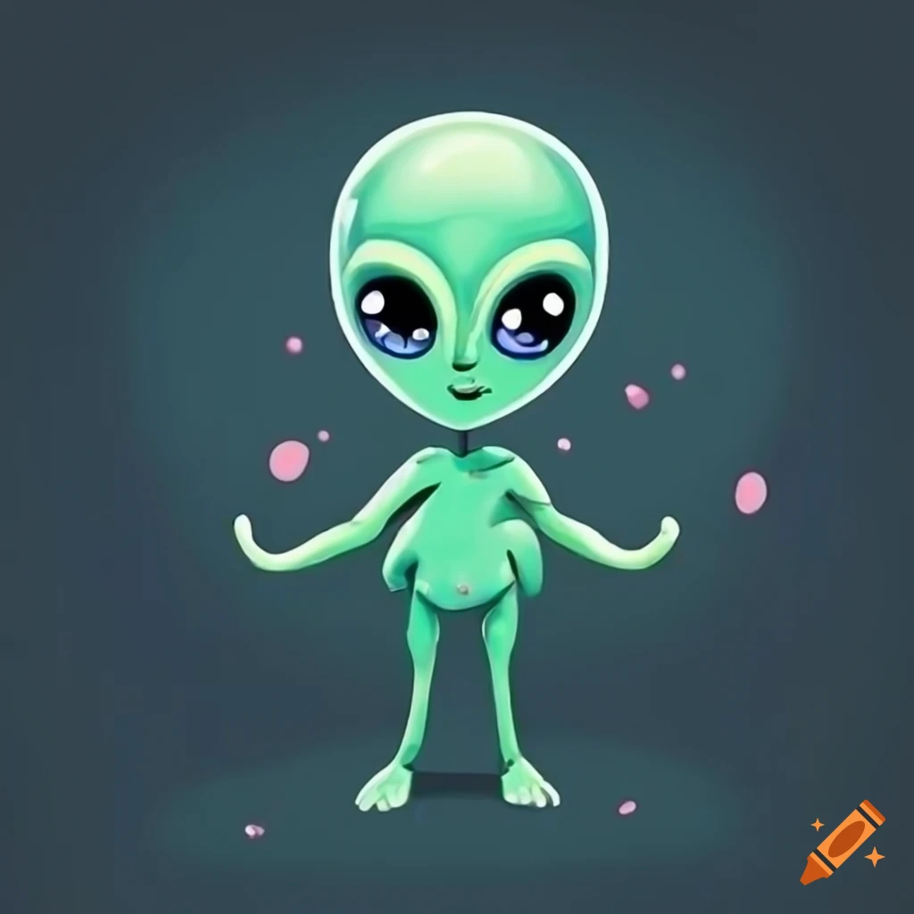 Cute alien creature on Craiyon