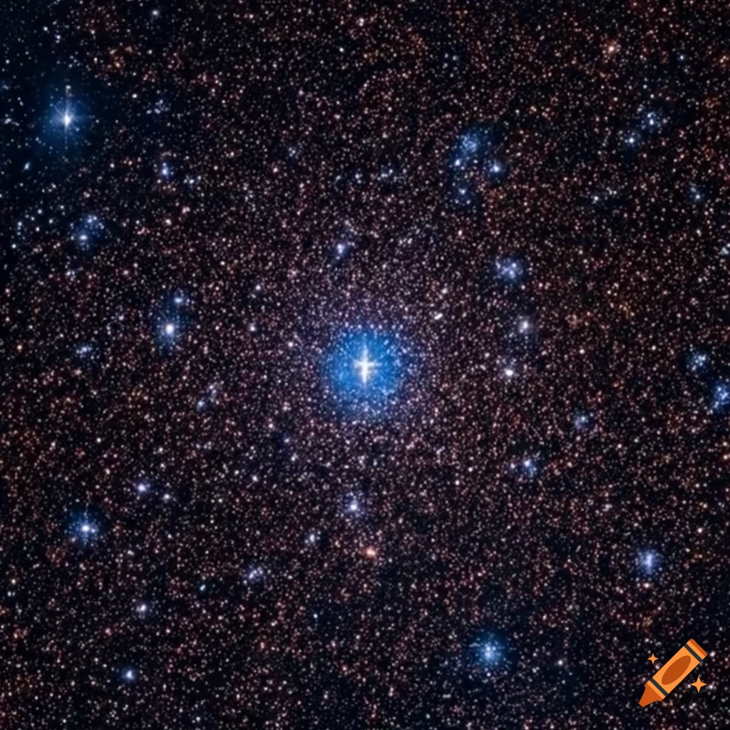 Deep field star cluster in stunning 8k resolution on Craiyon