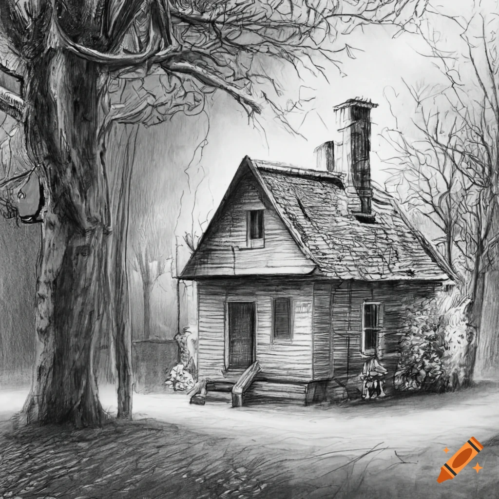 Black and White Paper 30 X 24 Inch House Pencil Sketch at Rs 800/piece in  Delhi