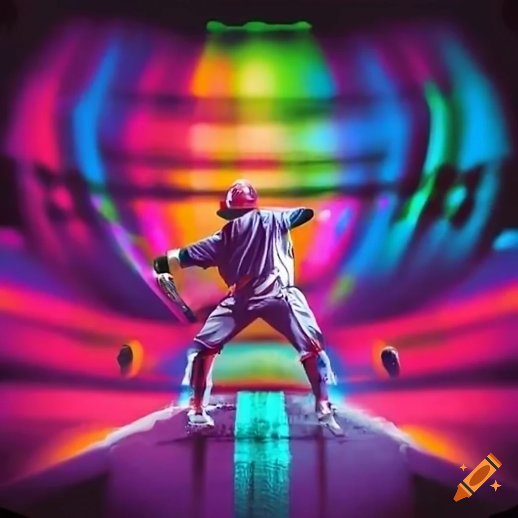 Vivid baseball game with a stadium vibe on Craiyon