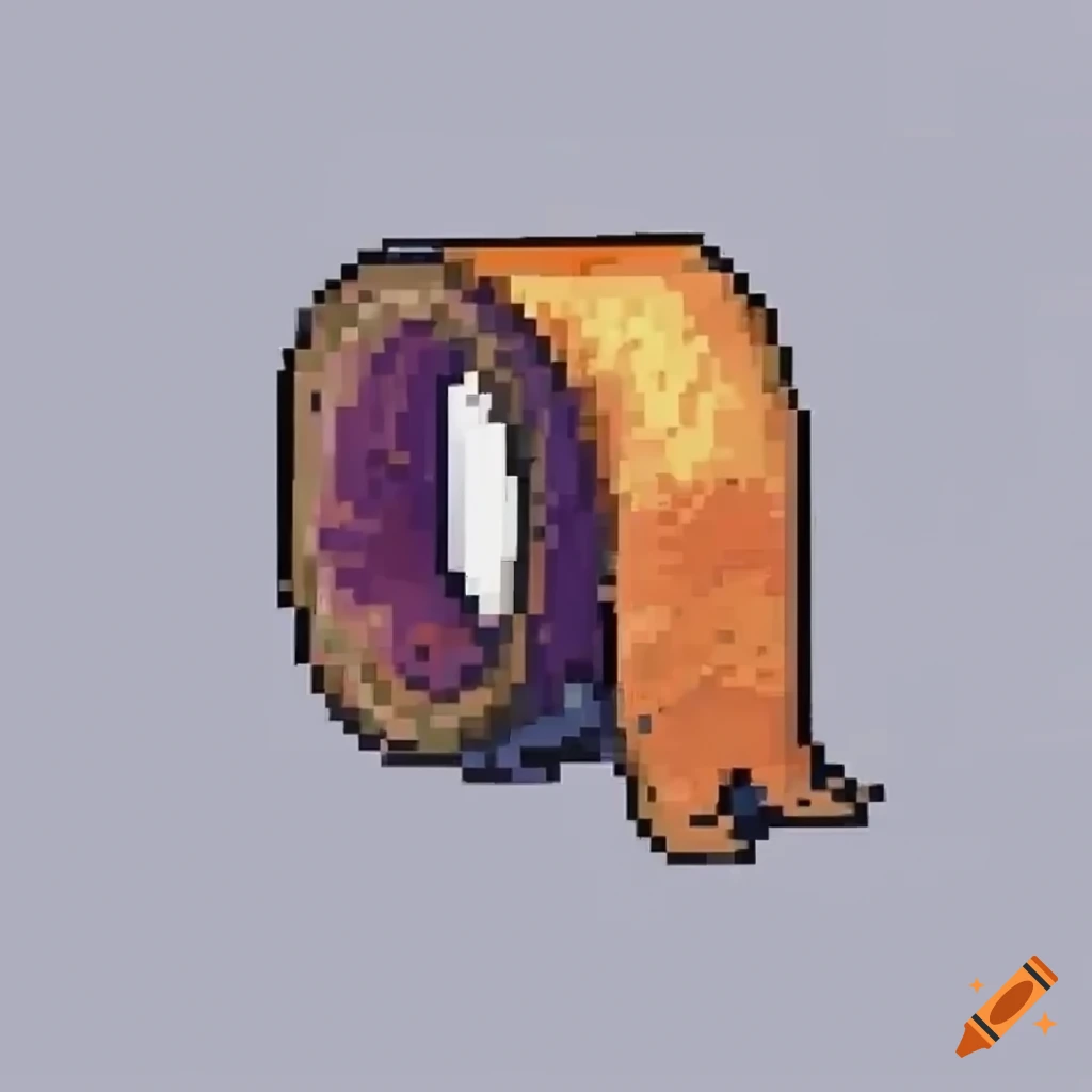 Pixel art roll of tape on Craiyon