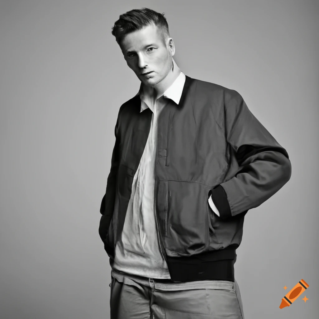British man with buzzcut and Harrington jacket