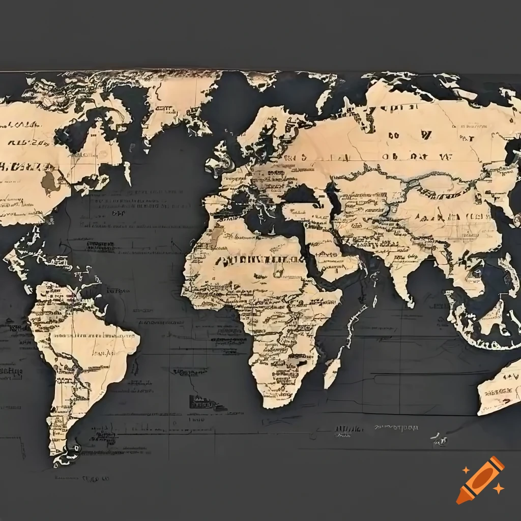 World map showing regions where Arabic, Chinese, English, French, Russian, Spanish, German, Hindi, and Portuguese are spoken with color-coded key table