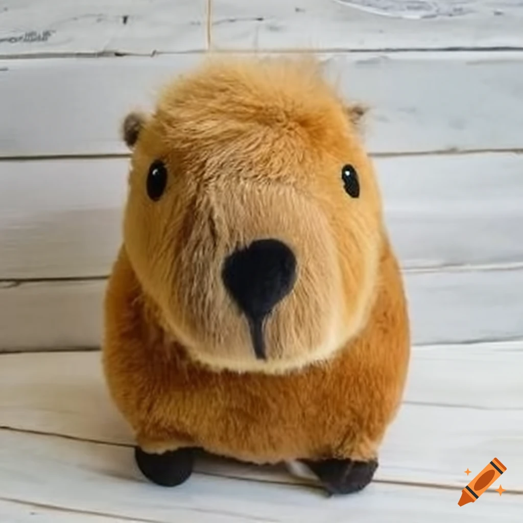 Adorable stuffed capybara