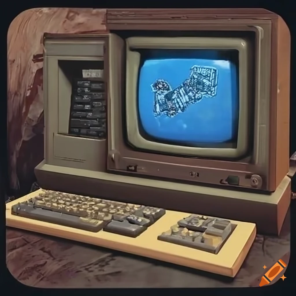 70s sci fi fallout inspired computer terminal on Craiyon