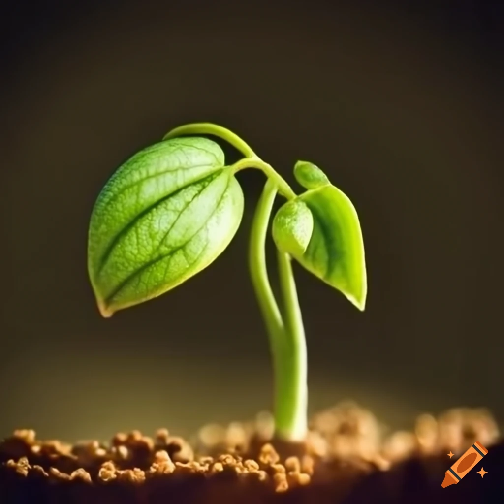 Germinating plant