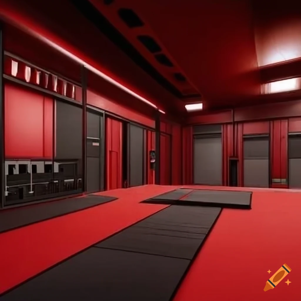 Modern martial arts studio with sleek equipment on Craiyon