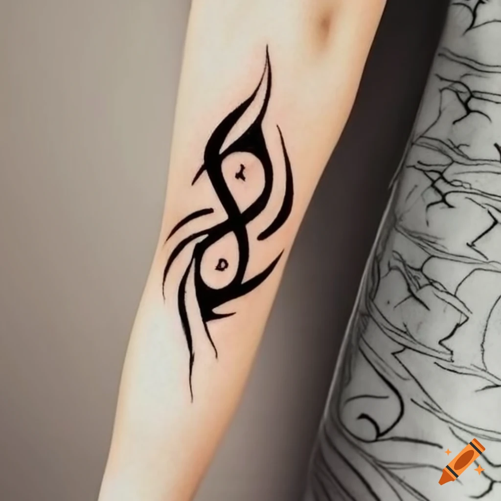Simple tribal sleeve tattoo stencil on Craiyon, Tattoo Stencil