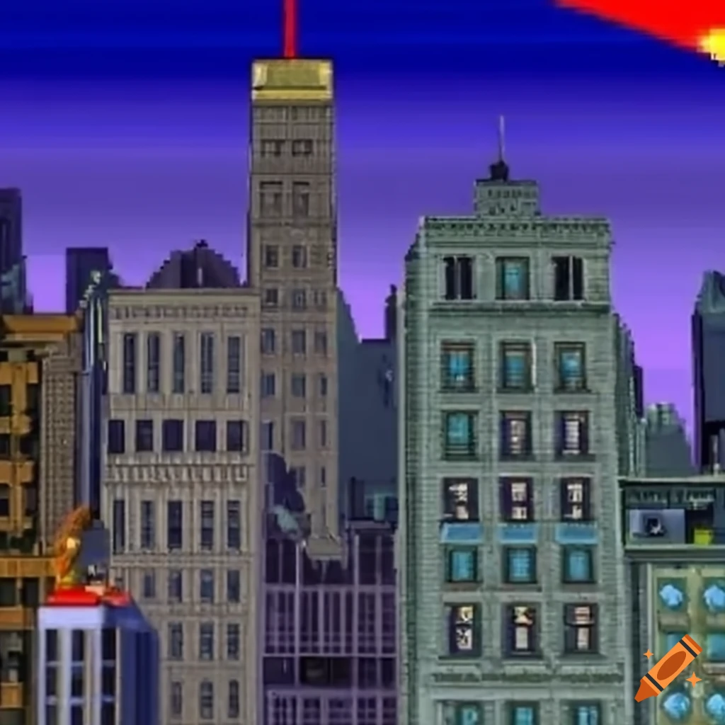 City of New York in Nintendo 64 style 1920 x 1080