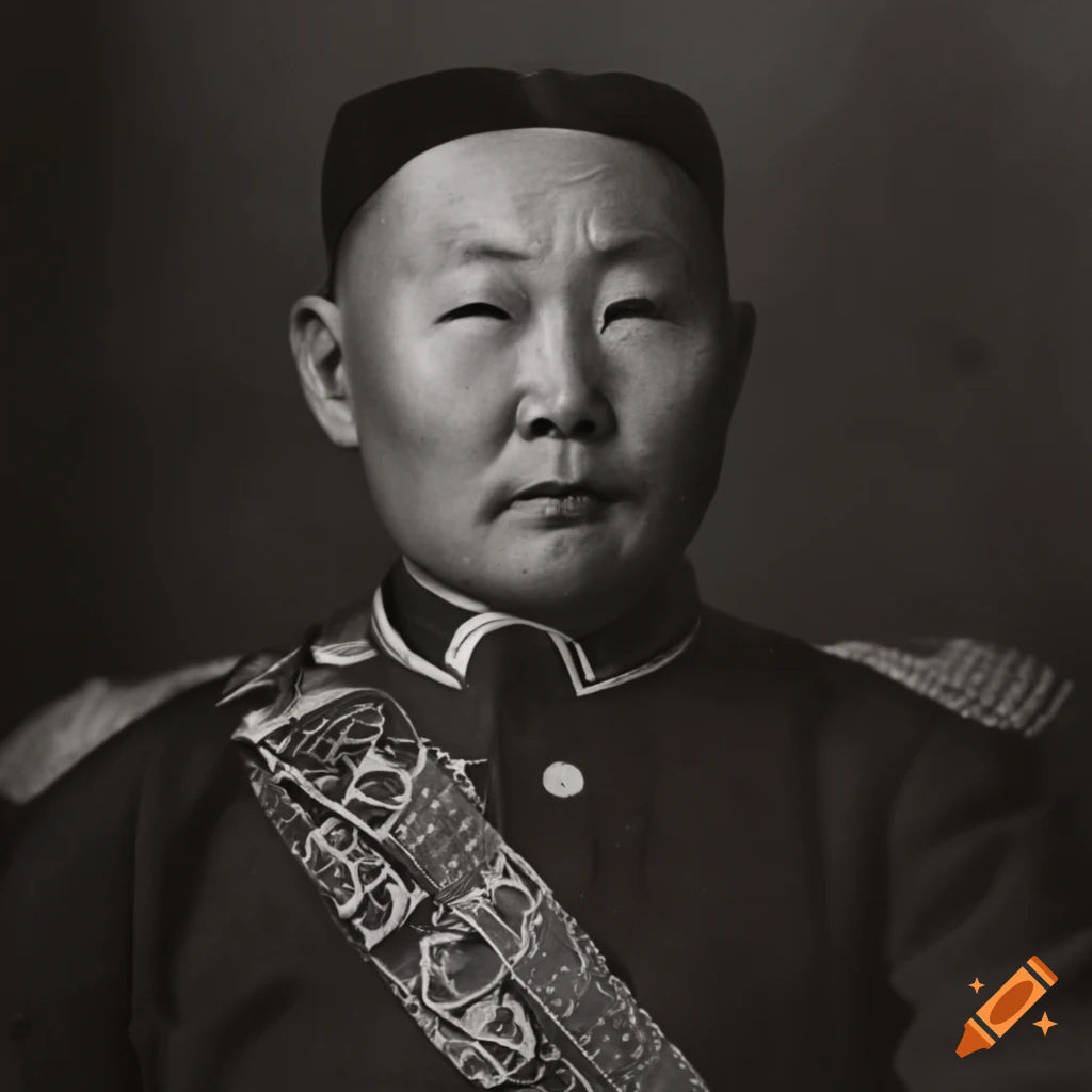 Portrait of yumjaagiin tsedenbal, leader of mongolia in 1940 on Craiyon
